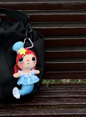 日本SELUMB可爱毛绒挂件yuy小玉美人鱼娃衣厨师帽波点裙生日礼物