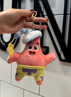 日本SELUMB可爱章鱼哥海绵宝宝毛绒玩偶挂件布艺玩具配饰生日礼物