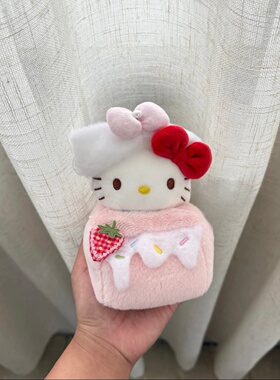 日本SELUMB泡面碗Kitty可爱毛绒挂件包包挂件少女心玩偶公仔生日