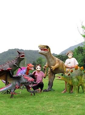 户外游乐园仿真恐龙雕塑霸王龙摆件景区售楼部侏罗纪主题活动装饰