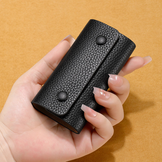 新款钥匙包真皮锁匙包女式牛皮迷你小包男款钥匙收纳袋神器保护套