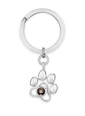 跨境爆款 投影吊坠钛钢项链狗牌肢掌印可爱锁骨链萌宠动物印记