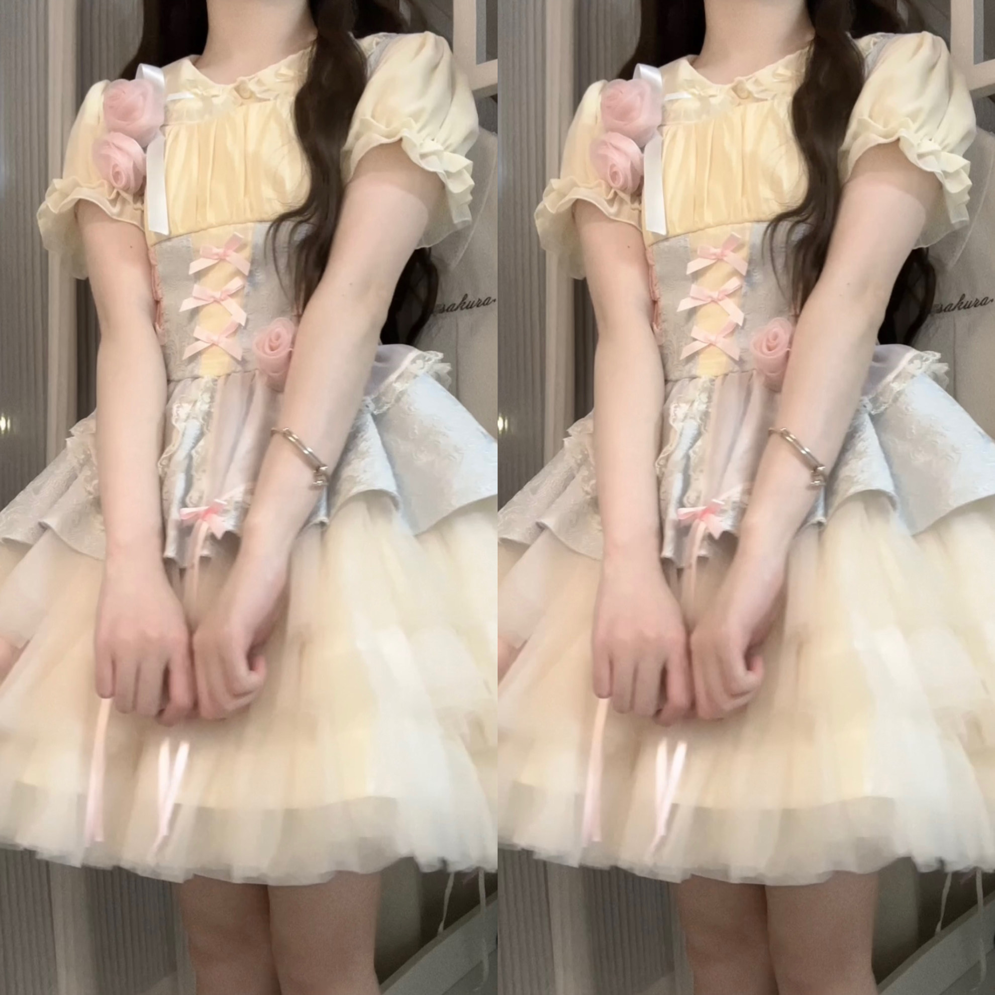 设计师的礼物原创玫瑰桃子酒洛丽塔吊带连衣裙日常可爱Lolita甜美,淘宝优惠券,粉丝福利购,淘宝优惠卷