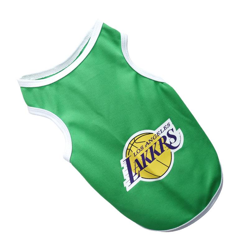 Summer Dog Clothes Breathable Basketball Jersey Puppy Cats V-图1
