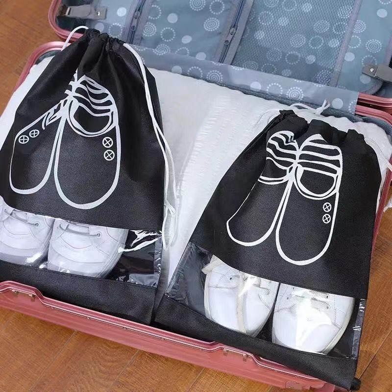 5pcs Shoes Storage Bag Closet Organizer Non-woven Travel Por - 图2