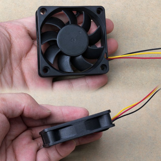 60x60x15mm Pin 12V Case Computer Cooler Cooling Fan PC Bla-图2