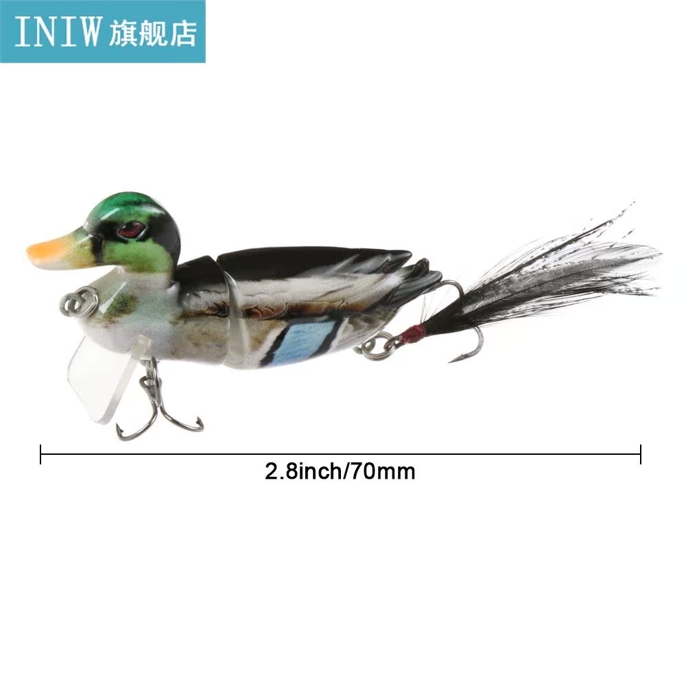 10g 3D Duck Floating Topwater Fishing Lures For Bass Artific-图3