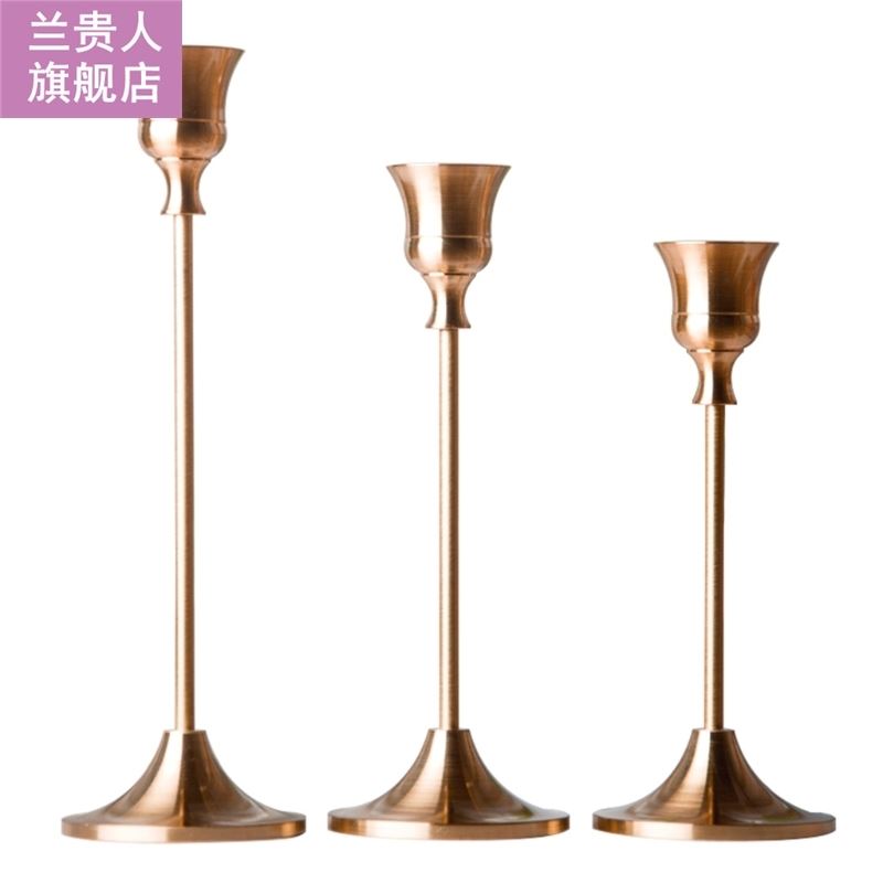 3pcs/set Metal Candelabra Candle Holder Wedding Table Center-图1