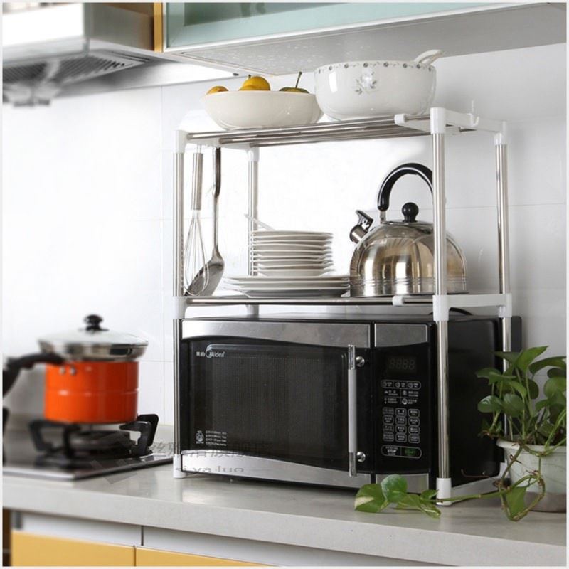 Adjuable Microwave Oven Shelf Detachable Rack Kitchen Tabl - 图2