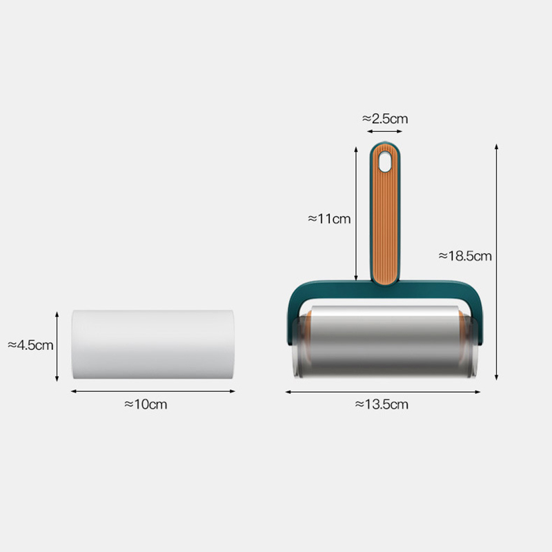 New Tearable Roll Paper Sticky Roller Dust Wiper Pet Hair Cl - 图2