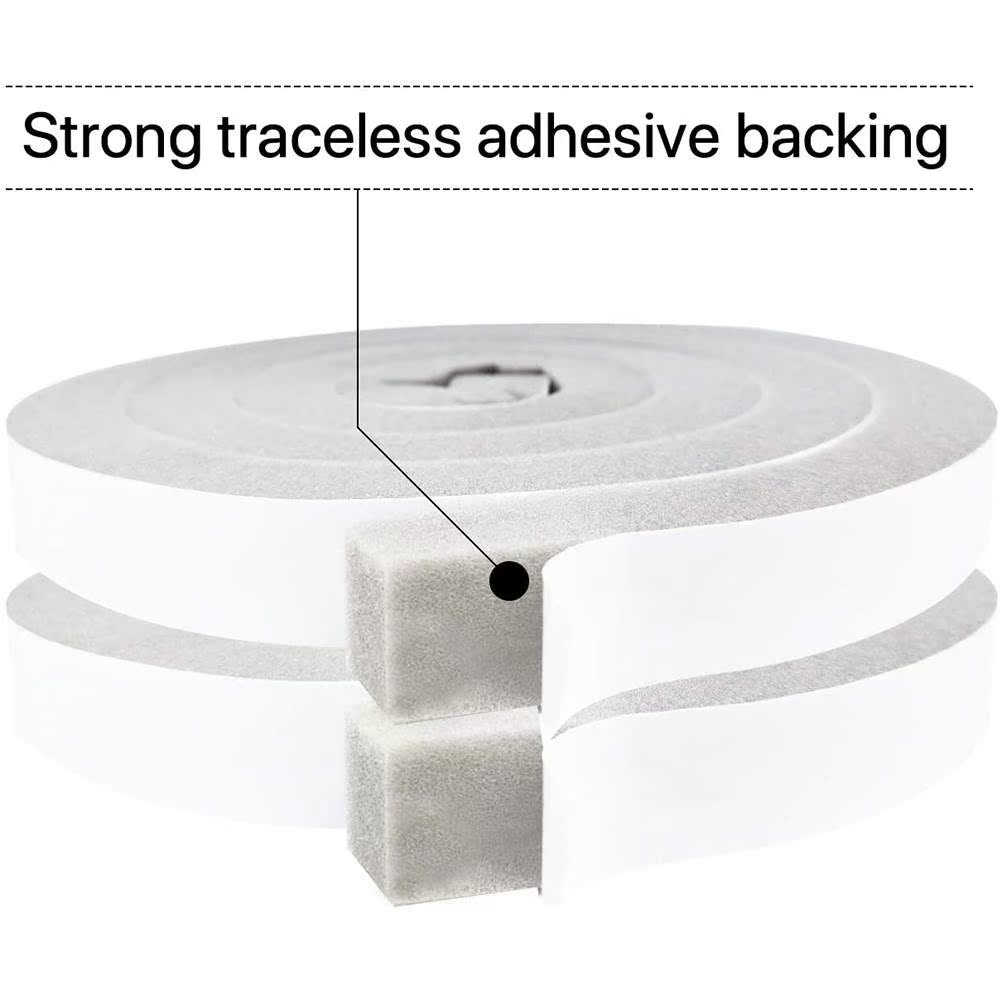 4M PU Sponge Foam Seal Strip Tape Adhesive Anti Collision So - 图0