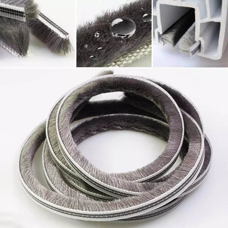 10M Door Window Sealing Strip Soundproof brush seal Weather - 图2