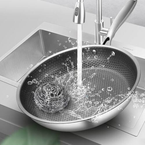 Stainless Steel Material Frying Pan Non-stick Pot Cookware 2 - 图3