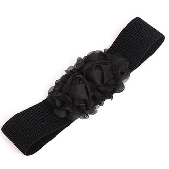 ສາຍແອວສໍາລັບແມ່ຍິງ Belt Elastic Double-flower Fabric Wide Elast