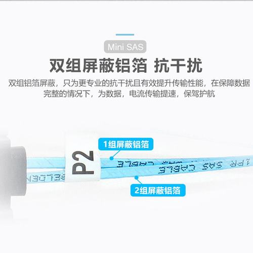 NFHK 阵列SFF-8643 SFF-8087 MINI SAS对SFF-8482 SAS SATA硬盘线 - 图2