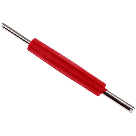 Universal key tool for disassembling and assembling valve cores