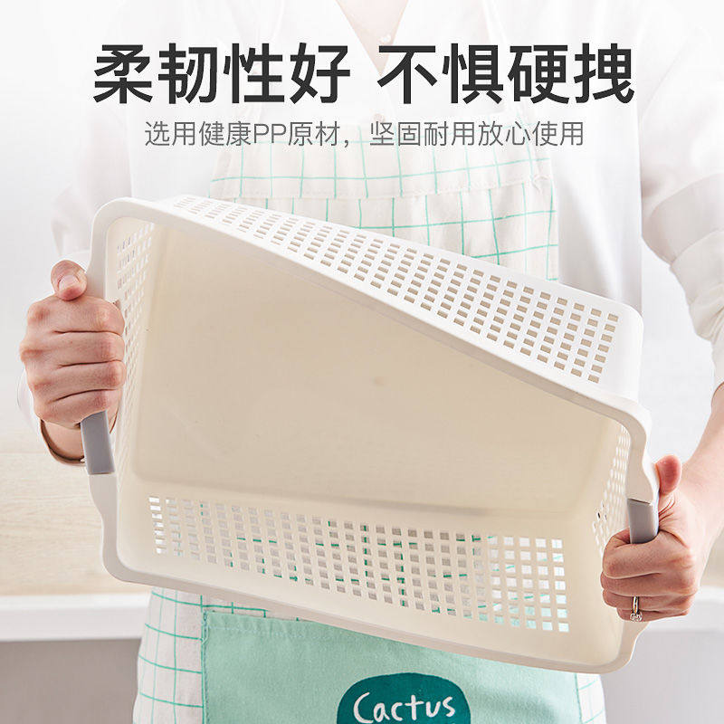 收纳筐家用厨房收纳篮塑料储物筐宿舍桌面书本整理盒玩具收纳盒,淘宝优惠券,粉丝福利购,淘宝优惠卷