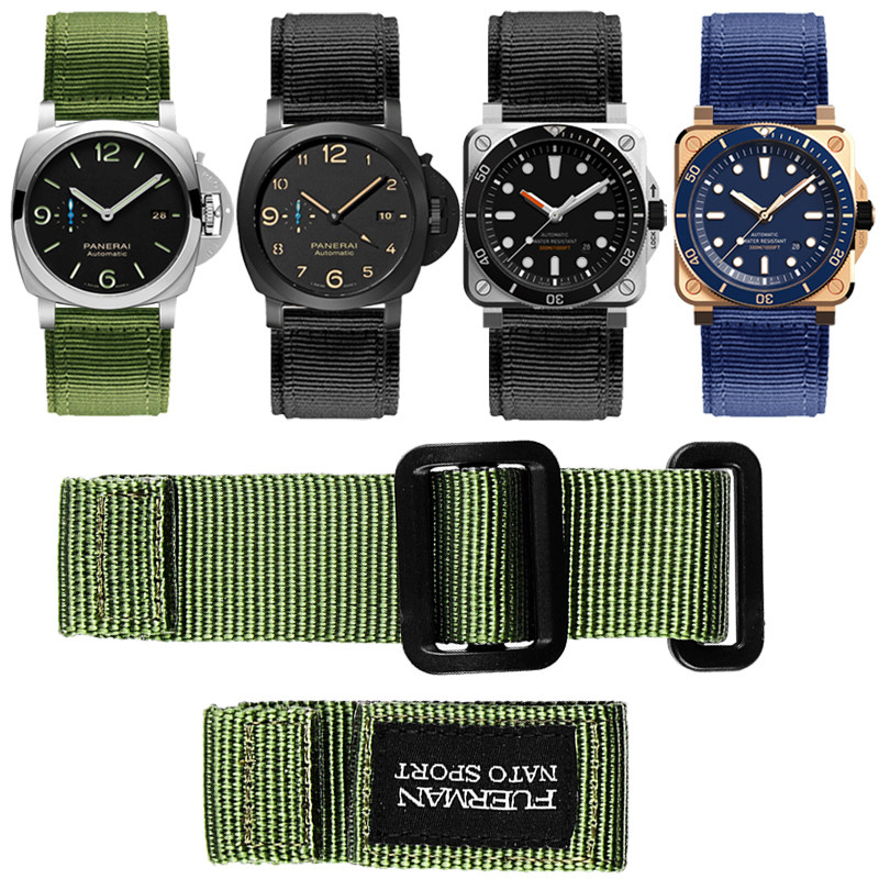 柏莱士bell ross沛纳海汉密尔顿尼龙 臻品涵配件