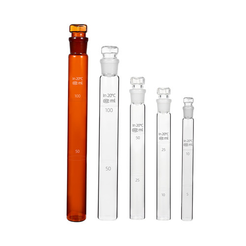 A级具塞比色管过检 10ml 25ml 50ml100ml纳氏玻璃半刻度比色管 - 图3