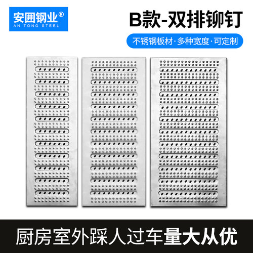 304不锈钢地沟盖板厨房排水沟明沟盖板格珊201雨水篦子下水道井盖 - 图1