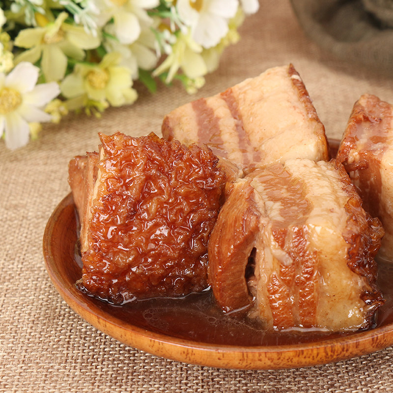 秦皇岛福寿东坡肉罐头340g*4罐五花肉红烧猪肉下饭菜即速食熟食