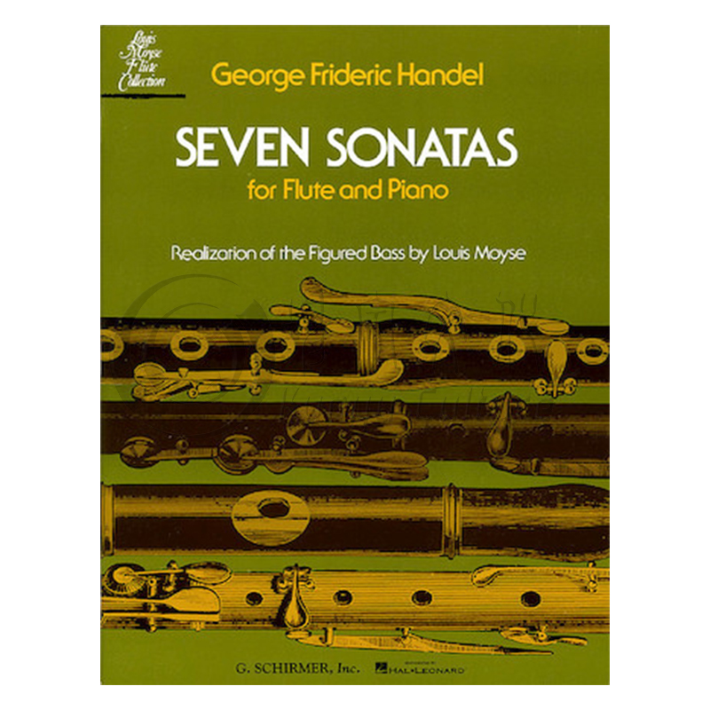 亨德尔 7首长笛奏鸣曲 附钢伴 美国希尔默原版进口乐谱书 Handel 7 Sonatas for Flute and Piano HL50334450 - 图3