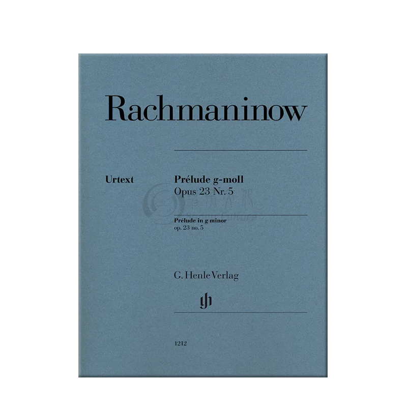 拉赫玛尼诺夫前奏曲 G小调 op23 no5钢琴独奏亨乐原版乐谱书 Rachmaninoff Prelude g minor Piano HN1212-图2