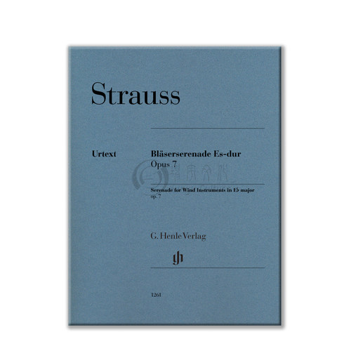 施特劳斯 小夜曲 降E大调 op7 管乐合奏 总分谱 亨乐原版乐谱书 STRAUSS Serenade for Wind Instruments HN1261 - 图3
