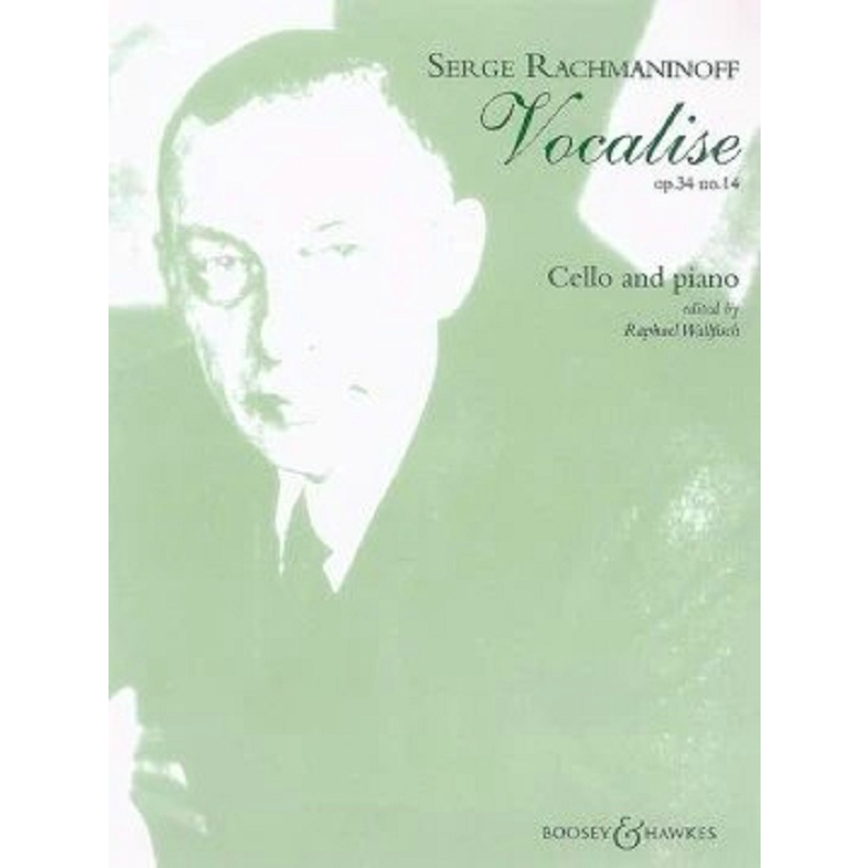 拉赫玛尼诺夫 练声曲 Op34 No14 大提琴和钢琴 博浩原版乐谱书 Rachmaninoff Sergei Vocalise cello and piano BH1200523 - 图3