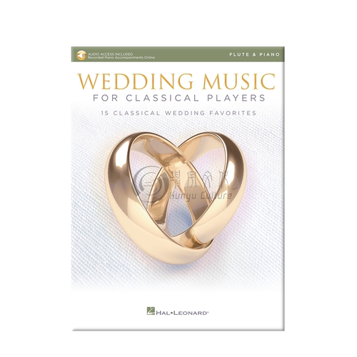 婚礼音乐 15首热门古典作品 长笛和钢琴 含在线音频 海伦德乐谱书 Wedding Music for Classical Players Flute Piano HL00261622 - 图2