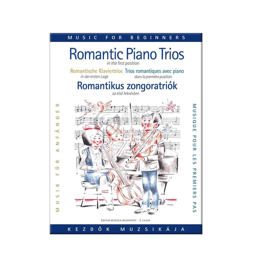 浪漫钢琴三重奏 把位 钢琴小提琴和大提琴 布达佩斯原版乐谱书 Romantic Piano Trios in the first position Z14339 - 图2
