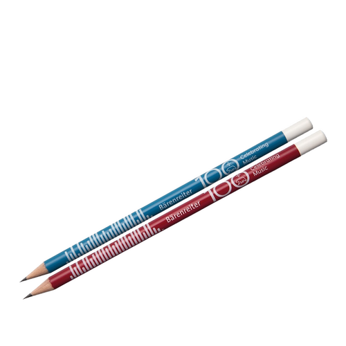 乐谱周边 记谱用铅笔 100周年纪念款 无橡皮 单支价格 红蓝两种 德国骑熊士进口 Pencil SPA570 - 图2