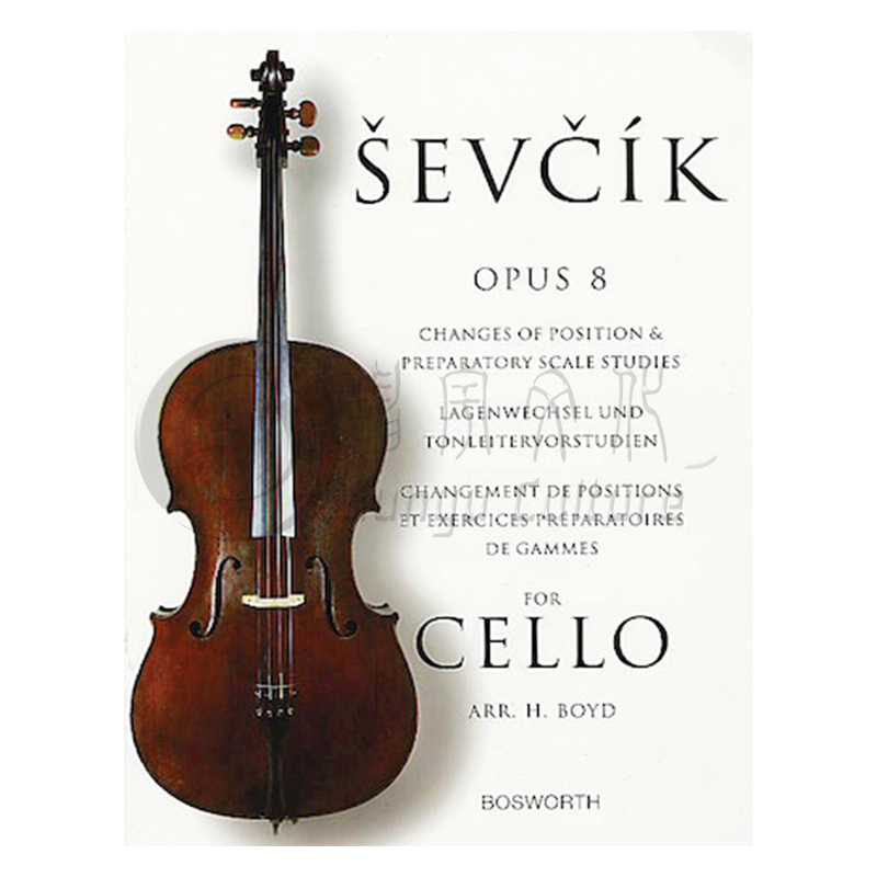 舍夫契克大提琴技巧教材 op8 把位变换 预备音阶练习 原版乐谱书 Sevcik for Cello Changes of Position HL14029770 - 图3