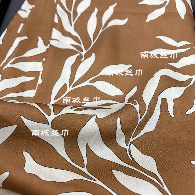 【美拉德】新款美拉德棕色系双面复古长条丝巾飘带16*150cm