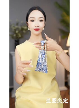 【西西里-套装】2026新品摩登时尚织锦缎丝巾套装度假风服饰