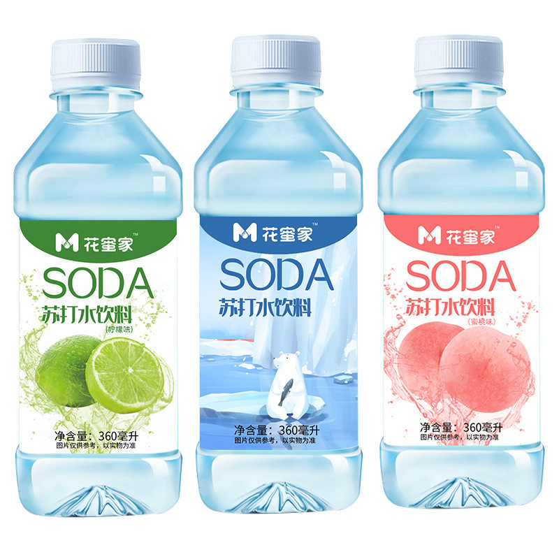 花蜜家苏打水360ml*12瓶装饮用水 旺捷食品饮用水