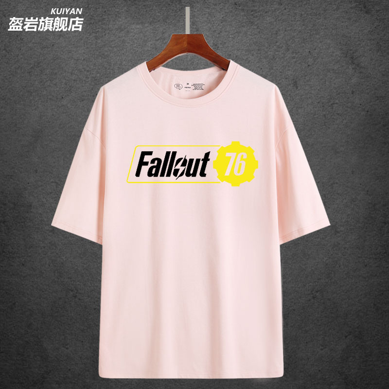电玩ps4 Xbox周边fallout 76 辐射76哔哔小子游戏纯棉短袖