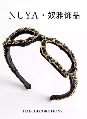 金属链条眼镜发箍女款高级感