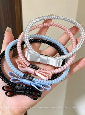 多功能蝴蝶结电话线发圈