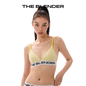 【百亿补贴】The Blender 无钢圈三角杯轻运动细条纹小胸内衣套装