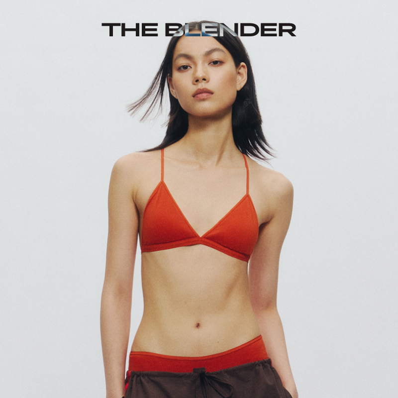 【胡可推荐】TheBlender固定胸垫可交叉肩带性感三角杯内衣女套装