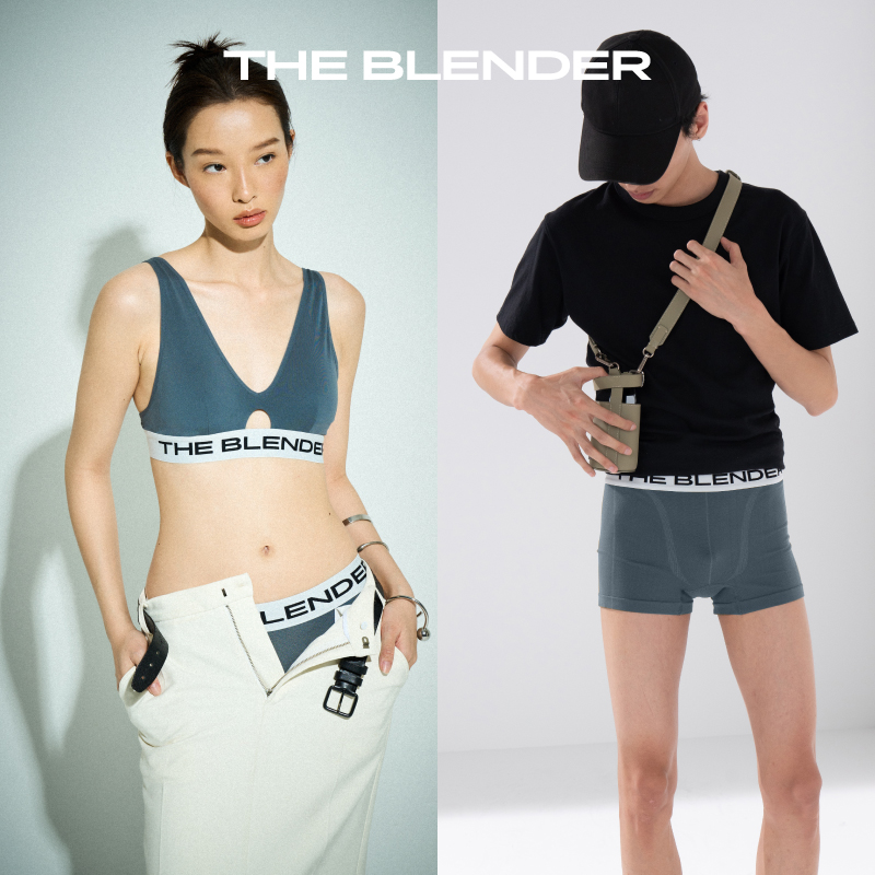 The Blender 情侣款内裤舒适男裤女裤情人节礼物logo织带潮酷 - 图1