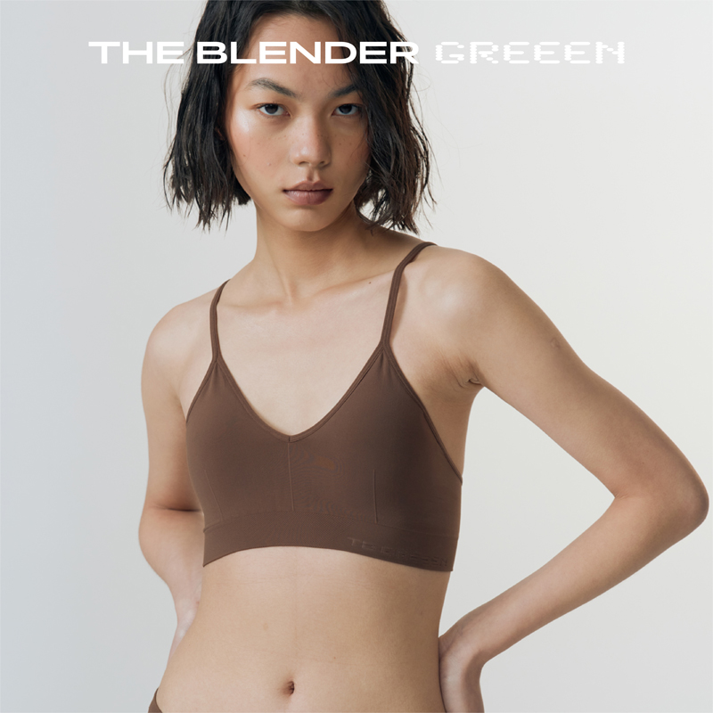 The Blender GREEEN环保系列纯色运动美背夏季吊带女文胸背心套装