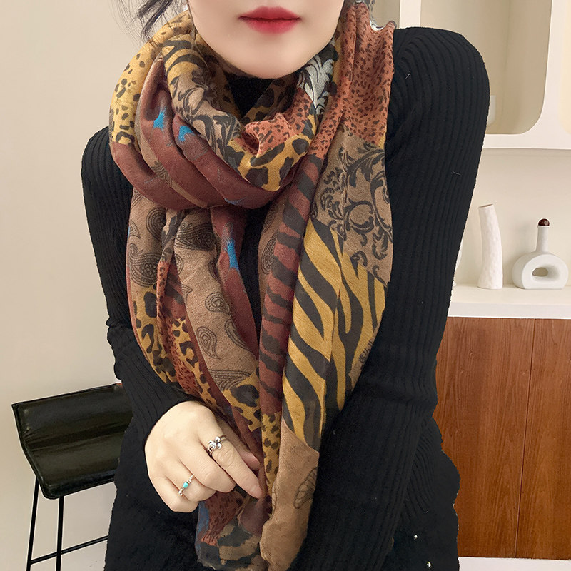 大尺寸棉麻围巾丝巾女生新款秋冬季百搭时尚褶皱减龄妈妈空调披肩,淘宝优惠券,粉丝福利购,淘宝优惠卷