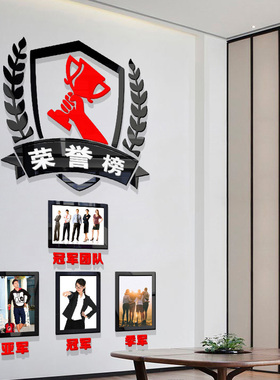 房产中介英雄榜荣誉墙业绩榜墙贴