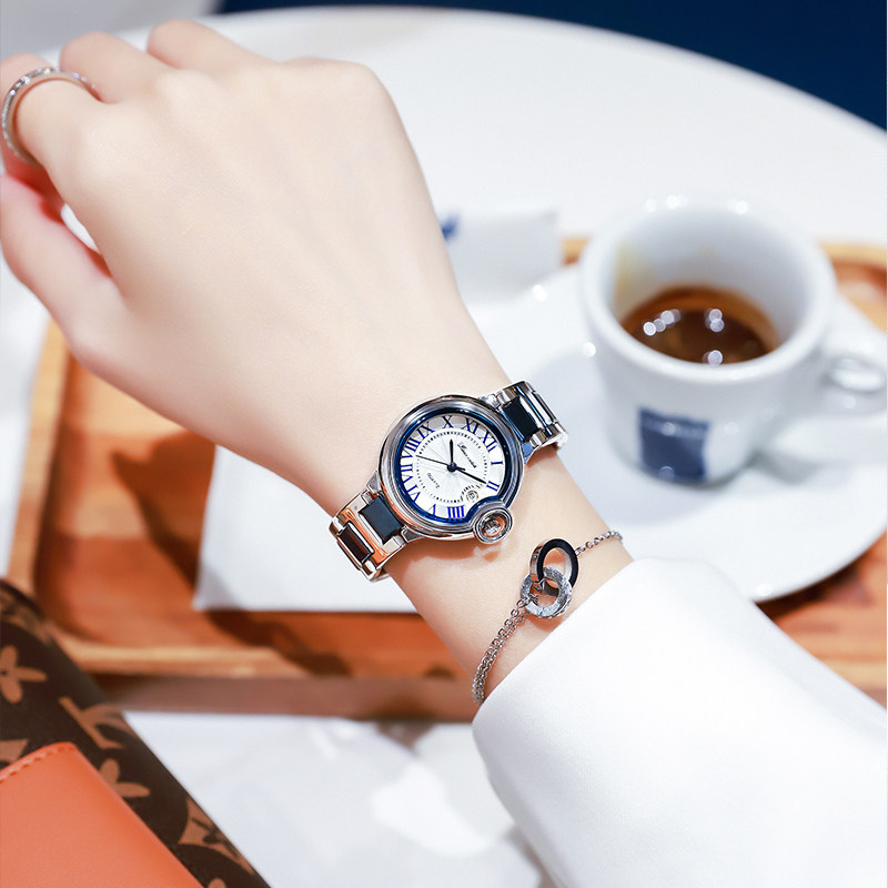 篮气球女士2021年新款正品机械表 积赞国产腕表