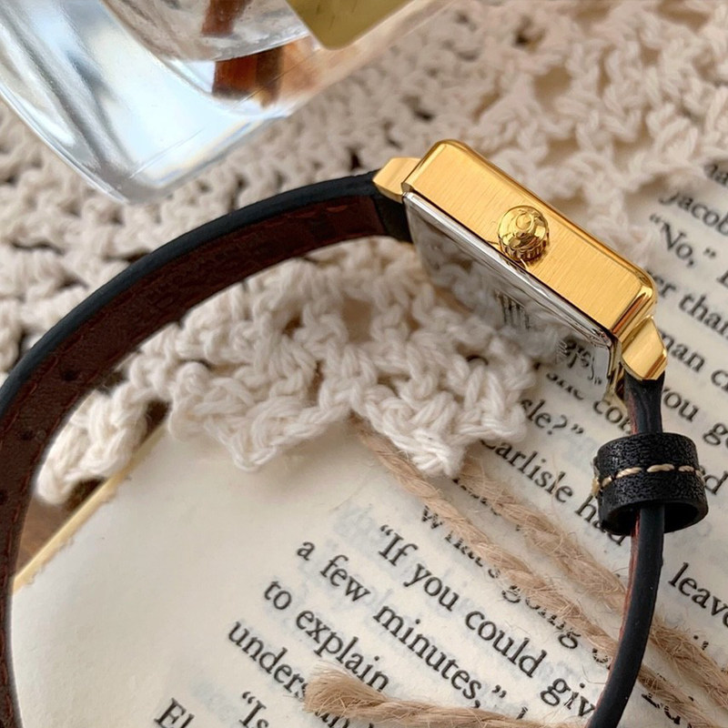 蔻家女士小巧精致时尚茶玫瑰手表 积赞国产腕表