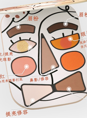 beautydom彩妆综合盘眼影腮红盘