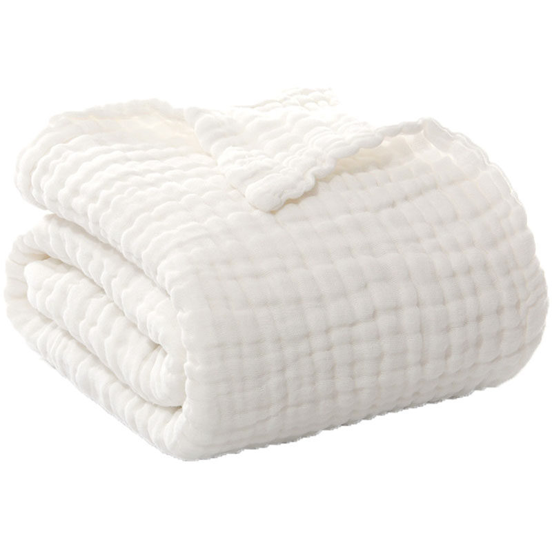 婴儿浴巾纯白色纯棉六层纱布洗脸洗澡超柔吸水新生儿盖毯儿童毛巾,淘宝优惠券,粉丝福利购,淘宝优惠卷