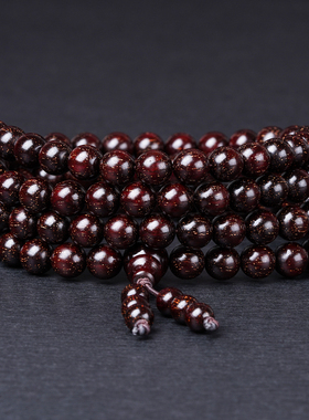 木香传小叶紫檀手串满金星檀香木